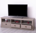 Comoda TV cu 3 sertare si 3 spatii deschise de la Rustic Butique PS106 - Culoare_P023 - VOPSIT