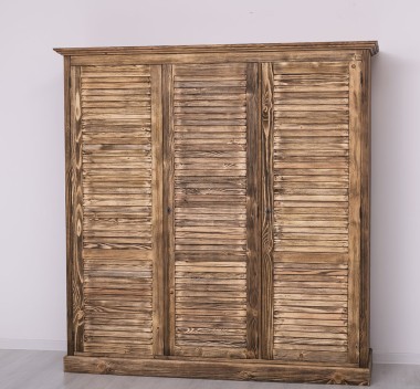 Dulap cu 3 usi, Colectia Shutter de la Rustic Butique PS619 - Culoare_P064 - PERIAT ADANC