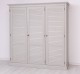 Dulap cu 3 usi, Colectia Shutter de la Rustic Butique PS619 - Culoare_P004++P013A - 2 STRATURI DE CULORI ANTICHIZAT