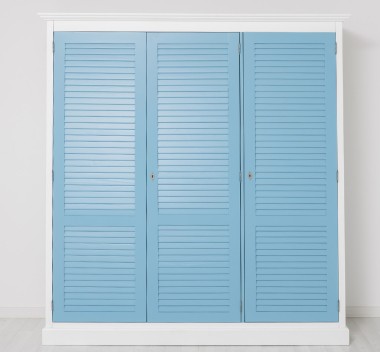 Dulap cu 3 usi, Colectia Shutter de la Rustic Butique PS619 - Culoare Corp_P004 - Culoare Usi_P053 - DUBLU COLOR