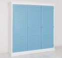 Dulap cu 3 usi, Colectia Shutter de la Rustic Butique PS619 - Culoare Corp_P004 - Culoare Usi_P053 - DUBLU COLOR