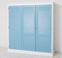 Dulap cu 3 usi, Colectia Shutter de la Rustic Butique PS619 - Culoare Corp_P004 - Culoare Usi_P053 - DUBLU COLOR