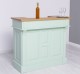 Bar mic 120cm, blat stejar de la Rustic Butique PS1003 - Culoare Top_P061 - Culoare Corp_P092 - DUBLU COLOR