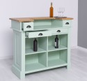 Bar mic 120cm, blat stejar de la Rustic Butique PS1003 - Culoare Top_P061 - Culoare Corp_P092 - DUBLU COLOR