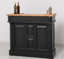 Bar mic 120cm, blat stejar de la Rustic Butique PS1003 - Culoare Top_P089 - Culoare Corp_P003 - DUBLU COLOR