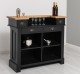 Bar mic 120cm, blat stejar de la Rustic Butique PS1003 - Culoare Top_P089 - Culoare Corp_P003 - DUBLU COLOR