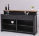 Bar cu 4 sertare, 4 compartimente deschise, blat stejar de la Rustic Butique PS578 - Culoare Top_P089 - Culoare Corp_P003A - DUBLU COLOR