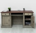 Birou cu spate inchis, colectia directoire, blat stejar - Culoare Top_P081 - Culoare Corp_P057 - DUBLU COLOR de la Rustic Butique OUTPS605 - Culoare Top_P081 - Culoare Corp_P057 - DUBLU COLOR