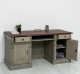 Birou cu spate inchis, colectia directoire, blat stejar - Culoare Top_P081 - Culoare Corp_P057 - DUBLU COLOR de la Rustic Butique OUTPS605 - Culoare Top_P081 - Culoare Corp_P057 - DUBLU COLOR