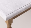Masa cu picioare strunjite, dim. 140x70x78 - Culoare Top_P080 - Culoare Corp_P001 - DUBLU COLOR de la Rustic Butique OUTPS660 - Culoare Top_P080 - Culoare Corp_P001 - DUBLU COLOR