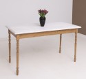 Masa cu picioare strunjite, dim. 140x70x78 - Culoare Top_P080 - Culoare Corp_P001 - DUBLU COLOR de la Rustic Butique OUTPS660 - Culoare Top_P080 - Culoare Corp_P001 - DUBLU COLOR