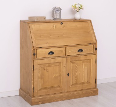 Mobilier birou cu blat masa incorporat, 2 usi si 2 sertare, BAS de la Rustic Butique PS116BAS - Culoare_P002 - CERUIT