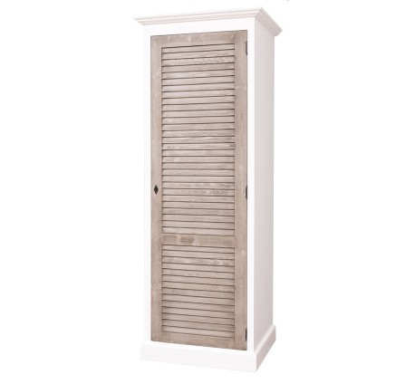 Dulap cu 1 usa, Colectia Shutter de la Rustic Butique PS617 - Culoare Corp_P004 - Culoare Usi_P037 - DUBLU COLOR