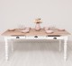 Masa dining 180x90cm de la Rustic Butique PS45 - Culoare Top_P071 - Culoare Corp_P004 - DUBLU COLOR