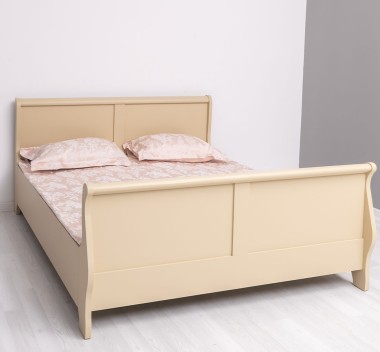 Pat cu 2 sertare, tip printesa 160x200cm de la Rustic Butique PS61 - Culoare_P032 - VOPSIT