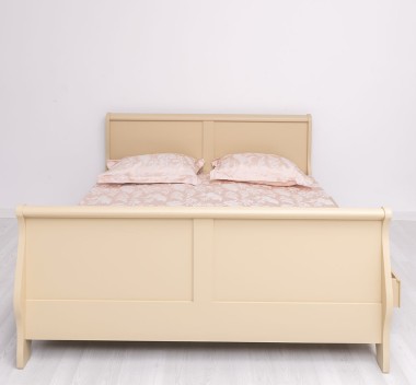 Pat cu 2 sertare, tip printesa 160x200cm de la Rustic Butique PS61 - Culoare_P032 - VOPSIT