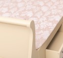 Pat cu 2 sertare, tip printesa 160x200cm de la Rustic Butique PS61 - Culoare_P032 - VOPSIT