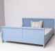 Pat cu 2 sertare, tip printesa 160x200cm de la Rustic Butique PS61-2D - Culoare_P004++P053A - 2 STRATURI DE CULORI ANTICHIZAT