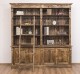 Biblioteca mare cu 4 usi BAS + etajera dubla SUP, Colectia Directoire de la Rustic Butique PS72BAS + PS294SUP - Culoare_P064 - PERIAT ADANC