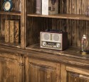 Biblioteca mare cu 4 usi BAS + etajera dubla SUP, Colectia Directoire de la Rustic Butique PS72BAS + PS294SUP - Culoare_P064 - PERIAT ADANC