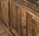 Biblioteca mare cu 4 usi BAS + etajera dubla SUP, Colectia Directoire de la Rustic Butique PS72BAS + PS294SUP - Culoare_P064 - PERIAT ADANC