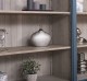 Biblioteca mare cu 4 usi BAS + etajera dubla SUP, Colectia Directoire de la Rustic Butique PS72BAS + PS297SUP - Culoare Ext._P051 / Culoare Int._P037 - DUBLU COLOR
