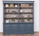 Biblioteca mare cu 4 usi BAS + etajera dubla SUP, Colectia Directoire de la Rustic Butique PS72BAS + PS297SUP - Culoare Ext._P051 / Culoare Int._P037 - DUBLU COLOR