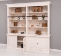 Biblioteca mare cu 4 usi BAS + etajera dubla SUP, Colectia Directoire de la Rustic Butique PS72BAS+PS294SUP - Culoare_P015 - VOPSIT