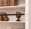 Biblioteca mare cu 4 usi BAS + etajera dubla SUP, Colectia Directoire de la Rustic Butique PS72BAS+PS294SUP - Culoare_P015 - VOPSIT