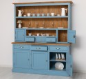Bufet bucatarie 3 usi, 3 sertare cu sine BAS + rafturi deschise, 2 usi, 3 sertare cu sine SUP - Culoare Top_P002 - Culoare Ext._ de la Rustic Butique OUTPS403BAS+SUP - Culoare Top_P002 - Culoare Ext._P053 / Culoare Int._P002 - DUBLU COLOR