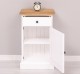 Noptiera cu 1 usa si 1 sertar, blat stejar de la Rustic Butique PS124 - Culoare Top_P061 - Culoare Corp_P004 - DUBLU COLOR