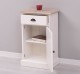 Noptiera cu 1 usa si 1 sertar, blat stejar de la Rustic Butique PS124 - Culoare Top_P035 - Culoare Corp_P039 - DUBLU COLOR