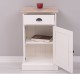 Noptiera cu 1 usa si 1 sertar, blat stejar de la Rustic Butique PS124 - Culoare Top_P035 - Culoare Corp_P039 - DUBLU COLOR