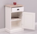 Noptiera cu 1 usa si 1 sertar, blat stejar de la Rustic Butique PS124 - Culoare Top_P035 - Culoare Corp_P039 - DUBLU COLOR