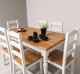 Masa de sufragerie cu picioare strunjite, 180x90 cu 6 scane - Culoare Top_P061 - Culoare Corp_P004 - DUBLU COLOR de la Rustic Butique OUTPS623-160+6XPS48 - Culoare Top_P061 - Culoare Corp_P004 - DUBLU COLOR