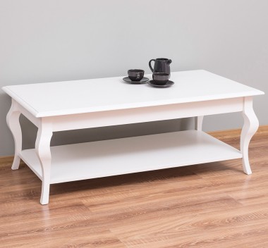 Masa cafea cu picioare curbate si 1 raft - Culoare_P039 - VOPSIT de la Rustic Butique OUTPS398 - Culoare_P039 - VOPSIT