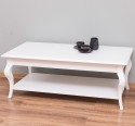 Masa cafea cu picioare curbate si 1 raft - Culoare_P039 - VOPSIT de la Rustic Butique OUTPS398 - Culoare_P039 - VOPSIT