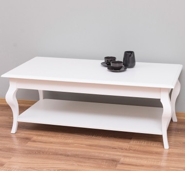 Masa cafea cu picioare curbate si 1 raft - Culoare_P039 - VOPSIT de la Rustic Butique OUTPS398 - Culoare_P039 - VOPSIT