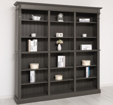 Biblioteca tripla, Colectia Directoire cu dim. 220x39x220 cm - Culoare_P022 - VOPSIT de la Rustic Butique OUT20853 - Culoare_P022 - VOPSIT