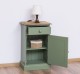 Noptiera cu 1 usa si 1 sertar de la Rustic Butique PS124 - Culoare Top_P064 - Culoare Corp_P038 - DUBLU COLOR