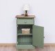 Noptiera cu 1 usa si 1 sertar de la Rustic Butique PS124 - Culoare Top_P064 - Culoare Corp_P038 - DUBLU COLOR