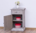 Noptiera cu 1 usa si 1 sertar de la Rustic Butique PS124 - Culoare_P067 - PERIAT ADANC