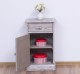 Noptiera cu 1 usa si 1 sertar de la Rustic Butique PS124 - Culoare_P067 - PERIAT ADANC