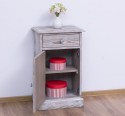 Noptiera cu 1 usa si 1 sertar de la Rustic Butique PS124 - Culoare_P067 - PERIAT ADANC
