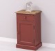 Noptiera cu 1 usa si 1 sertar de la Rustic Butique PS124 - Culoare Top_P064 - Culoare Corp_P028++P029A - TRIPLU COLOR