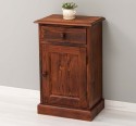 Noptiera cu 1 usa si 1 sertar de la Rustic Butique PS124 - Culoare_P083 - PERIAT ADANC