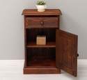 Noptiera cu 1 usa si 1 sertar de la Rustic Butique PS124 - Culoare_P083 - PERIAT ADANC