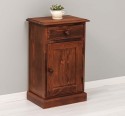 Noptiera cu 1 usa si 1 sertar de la Rustic Butique PS124 - Culoare_P083 - PERIAT ADANC
