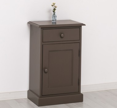 Noptiera cu 1 usa si 1 sertar de la Rustic Butique PS124 -Culoare_P028 - VOPSIT