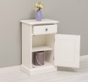 Noptiera cu 1 usa si 1 sertar de la Rustic Butique PS124 - Culoare_P039 - VOPSIT